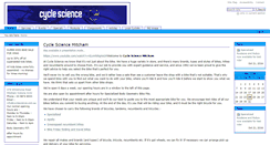 Desktop Screenshot of cyclescience.com.au